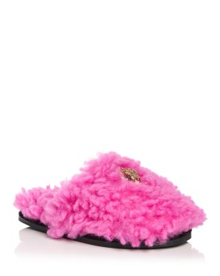 KURT GEIGER LONDON Women's Kensington Faux Fur Slippers