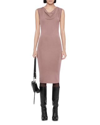 Malina Cowl Neck Bodycon Midi Dress