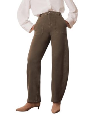 Women's Utility Barrel Jeans in Khaki