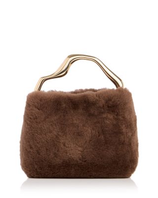 Solene Mini Shearling Top Handle Bag