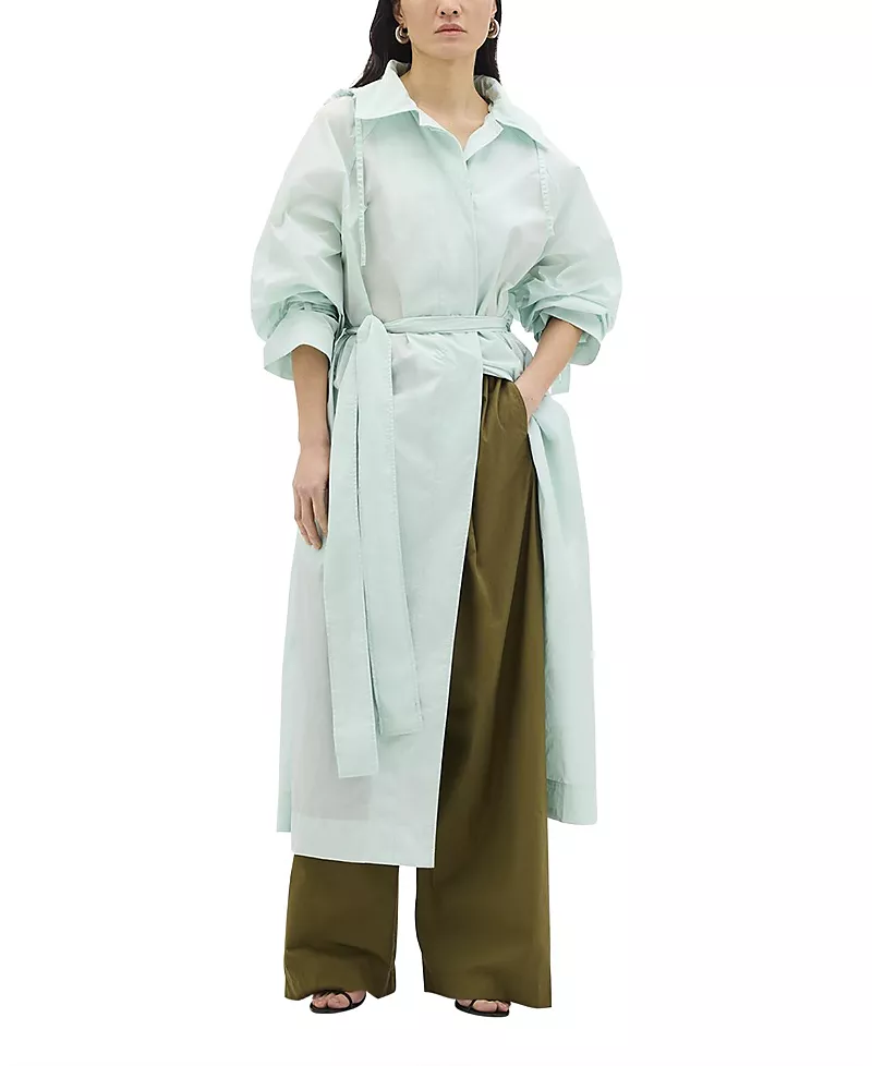 Another Tomorrow Recycled Nylon Trench