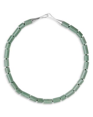Sadie Gemstone Beaded Necklace, 7.8"