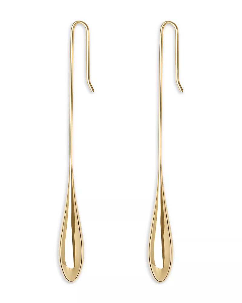 Lie Studio Lili Elongated Linear Drop Earrings
