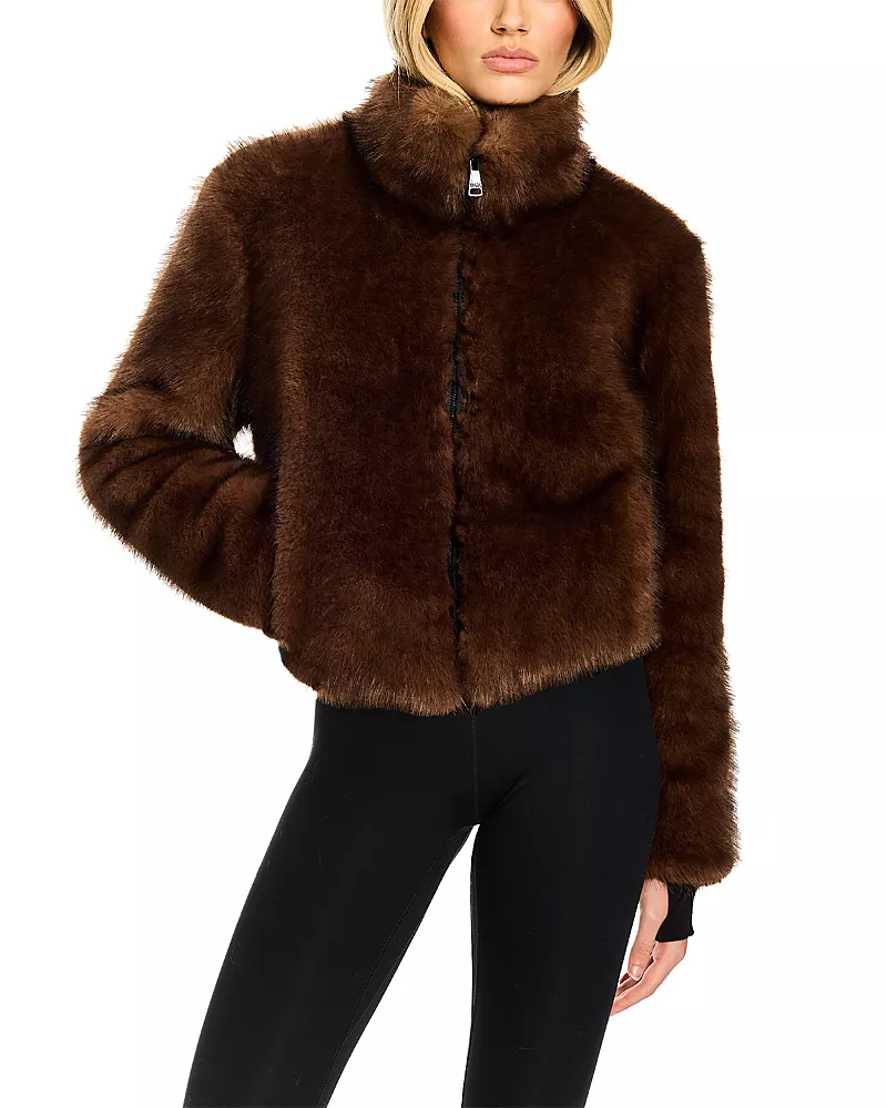Sam. Bowie Faux Fur Bomber Jacket