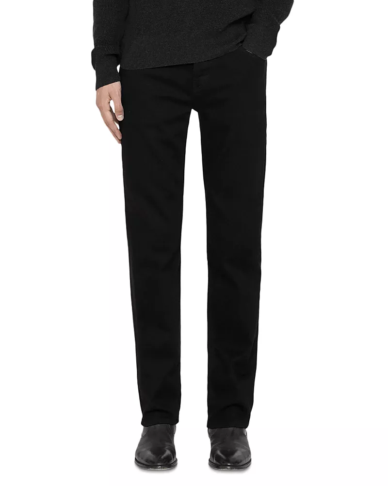 Allsaints Sid Skinny Fit Jeans in Jet Black