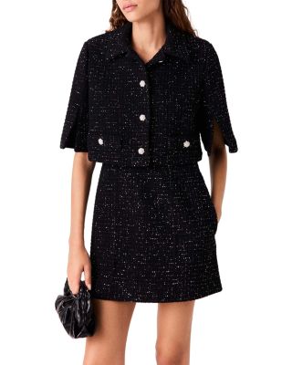 2 in 1 Sequin Tweed Jacket & Mini Dress Set