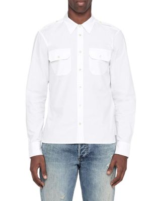 West Cotton Slim Fit Button Up Shirt