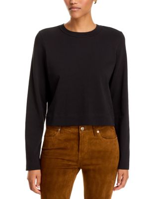Frame The Long Sleeve Boxy Cotton Tee