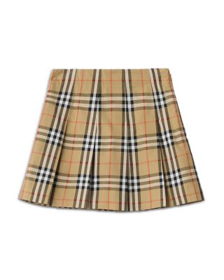 Girls' Gabrielle Pleated Check Cotton Twill Skirt - Little Kid, Big Kid