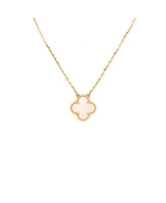  Vintage Alhambra Pendant Necklace 18K Gold and Mother of Pearl