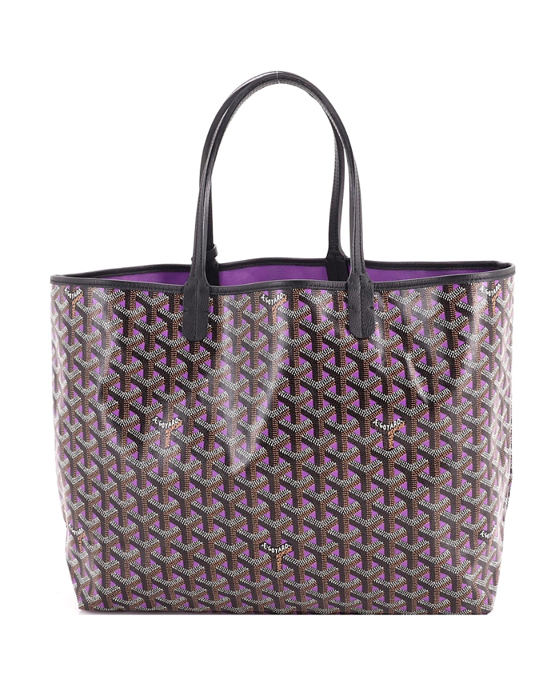 Pre-Owned Goyard Pm Saint Louis Tote Claire Voie Coated Canvas