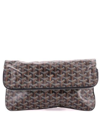   Saint Marie Clutch Coated Canvas