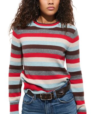 Marais Multi Stripe Cashmere Crewneck Sweater
