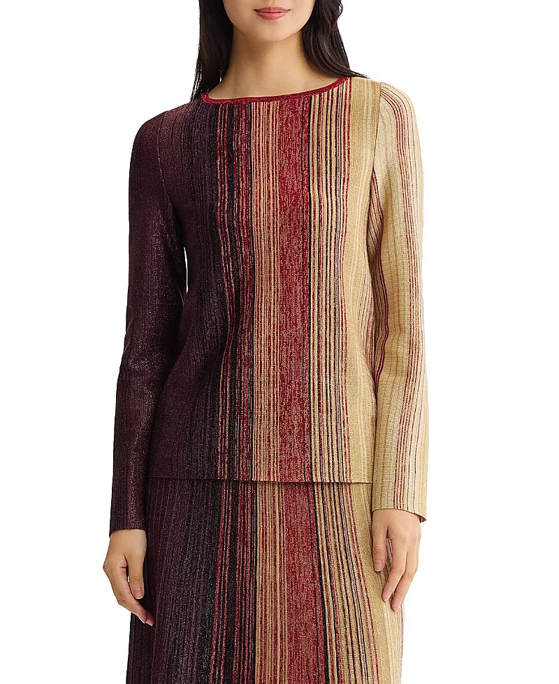 Misook Shimmer Lurex Knit Tunic