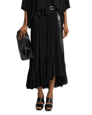 Michael Kors Collection Cascade Crepe Georgette Dance Skirt