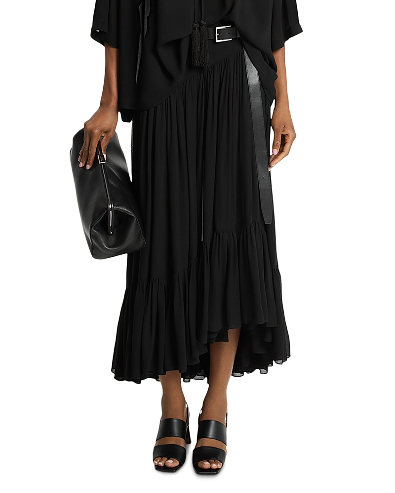 Michael Kors Collection Cascade Crepe Georgette Dance Skirt