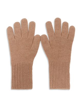 Issie Wool Blend Rib Trim Gloves