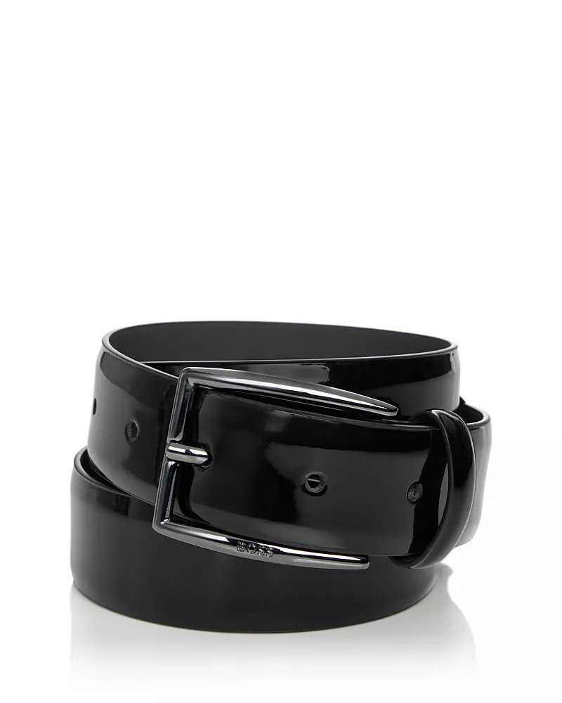 Boss Men's Patent Leather Belt