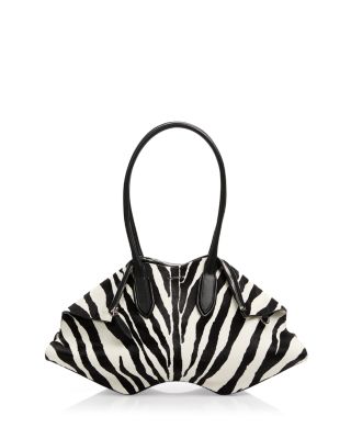 Manta Zebra Calf Hair Shoulder Bag
