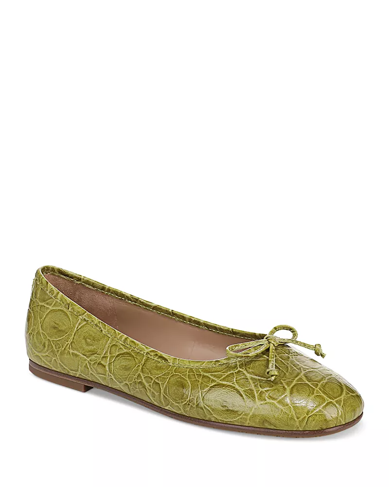 Sam Edelman Women's Alie Embossed Leather Ballet Flats