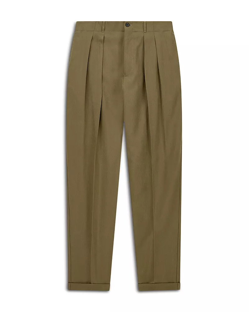 Emporio Armani Relaxed Pleated Trousers