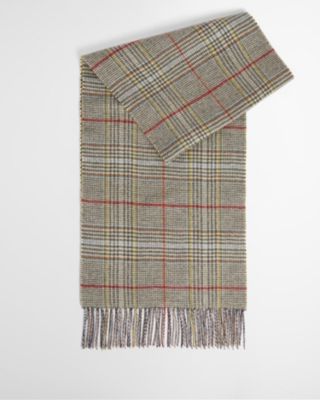 Macklow Reversible Plaid Wool Scarf