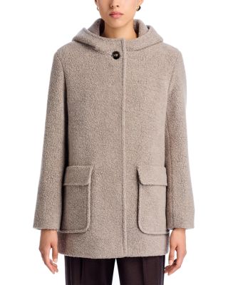 Hooded Short Boucle Jacket