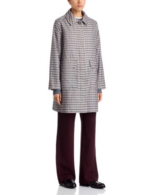 Bernardo Plaid Raincoat