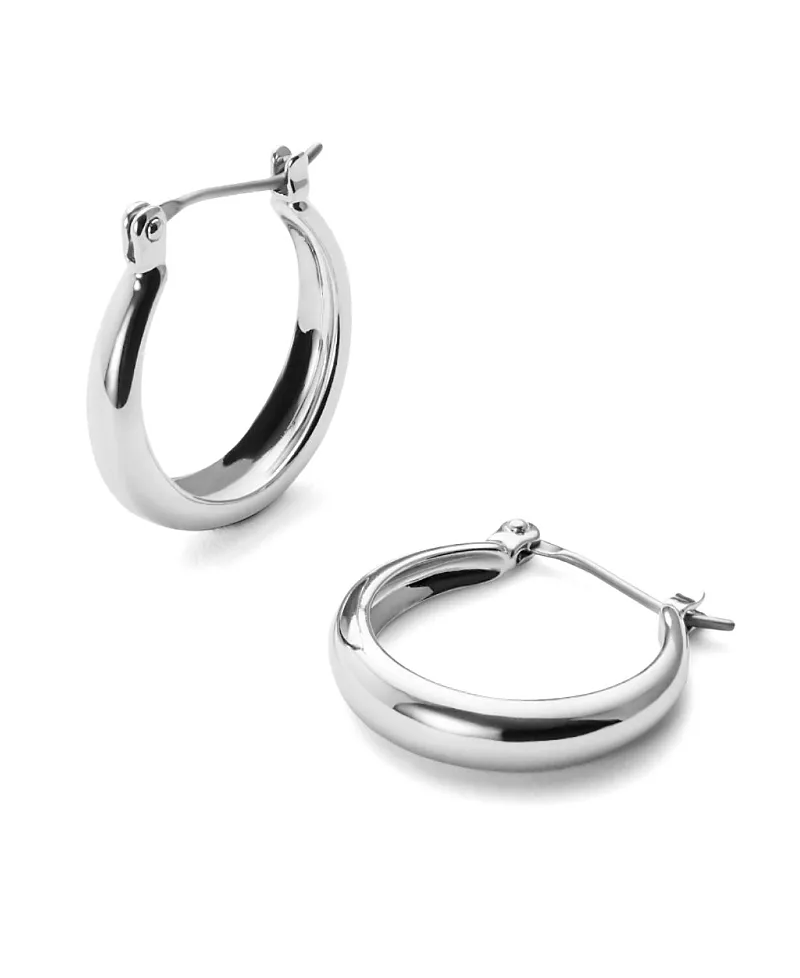 Ana Luisa Venus Silver Endless Hoop Earrings
