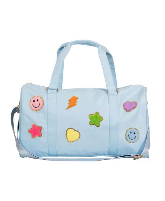  Girls' Nylon Duffle Bag with Assorted Patches