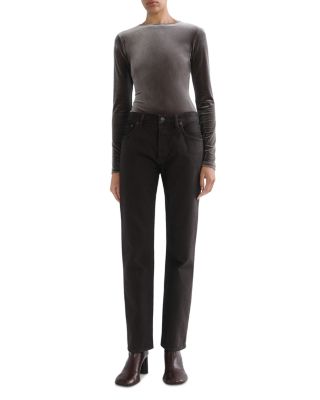 Romney Mid Rise Vintage Straight Jeans in Deep Roast