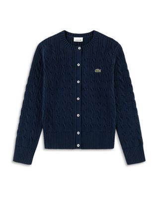 Girls' Cable Knit Cotton Cardigan – Big Kid