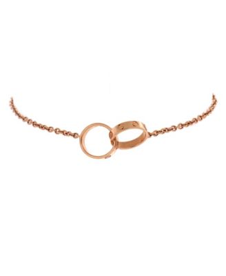  Love Interlocking Bracelet 18K Rose Gold