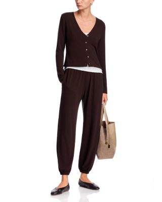 Lauren Pull On Jogger Pants & V Neck Cardigan