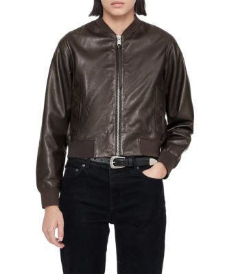 Orten Leather Bomber Jacket