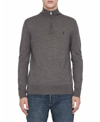 Kilburn Wool & Nylon Regular Fit Quarter Zip Sweater
