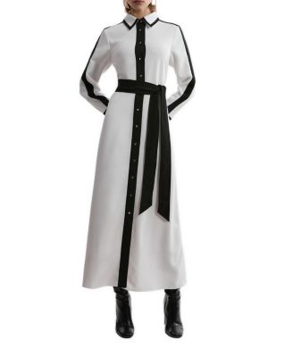Karen Millen Petite Belted Midi Shirt Dress