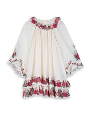 Girls' Ruffled Long Sleeve Dress – Little Kid