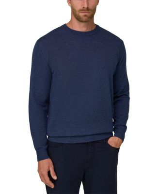 Boggi Milano Merino Wool Cashwool Mouline Crew Neck Jumper