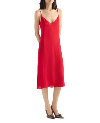  Embroidered Triple Chiffon Slip Dress