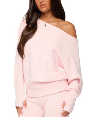 Plush Oversized Asymmetric Sweater