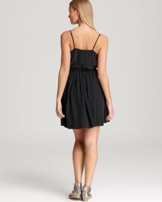 juicy couture silk dress Juicy Couture Silk Feather Trim Dress (XS/S)