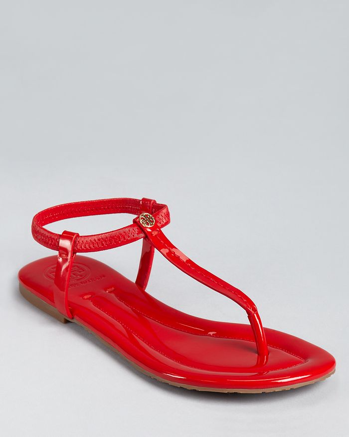 Tory burch clearance red jelly slides