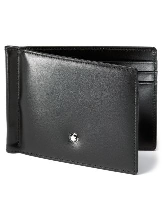 Men wallet Montblanc 130925 Meisterstück 4810 6cc with money clip black  leather