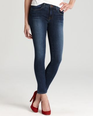 Jean Super Skinny J Brand 620 Délavé Indigo Foncé - Taille 30, 65% Coton, 33% Tencel, 2% Elastane