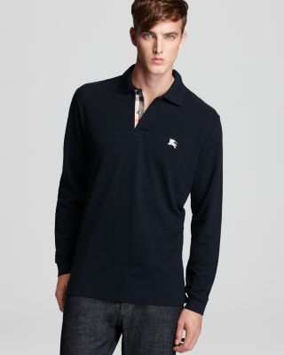 Burberry Long Sleeve Classic Fit Pique Polo | Bloomingdale's