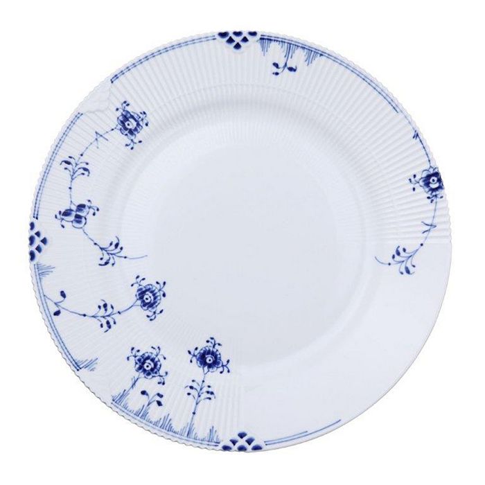 Shop Royal Copenhagen Blue Elements Dinner Plate In White/blue