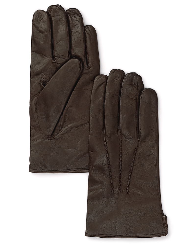 The Men's Store At Bloomingdale's Cashmere Lined Leather Gloves - 100% Exclusive In Brown