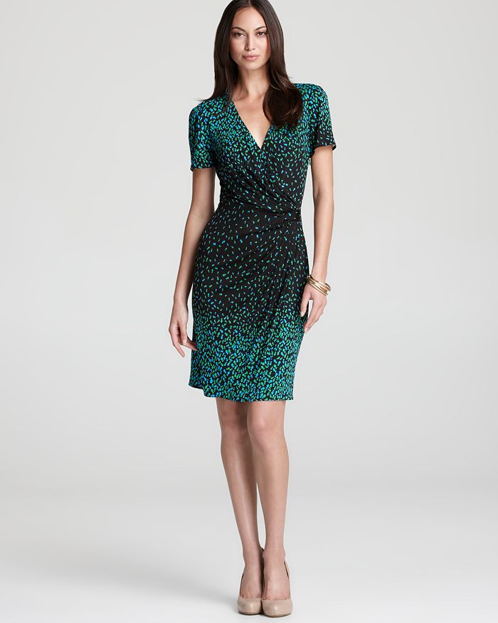 Issa London Jersey Dress - V Neck Printed | Bloomingdale's