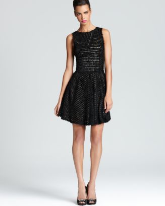 Nicole Miller New York Nicole Miller Sleeveless Dress - Ruffle Skirt ...